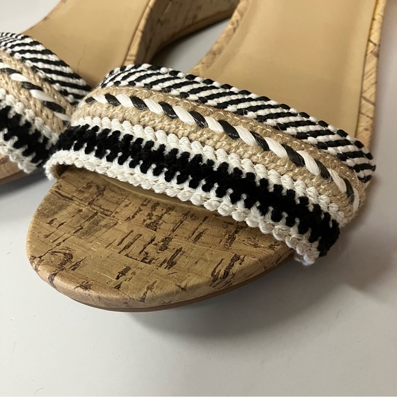Naturalizer Areda Wedge Sandal Cork Bottom Woven Strap 6.5 - Picture 7 of 9